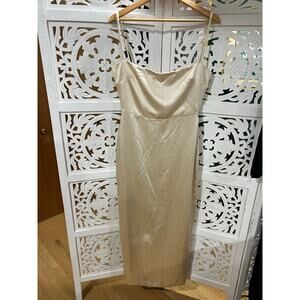House of CB Costanza Dress Size L Large Ivory/ Cream